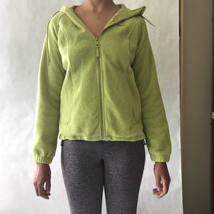 Columbia lime green fleece jacket